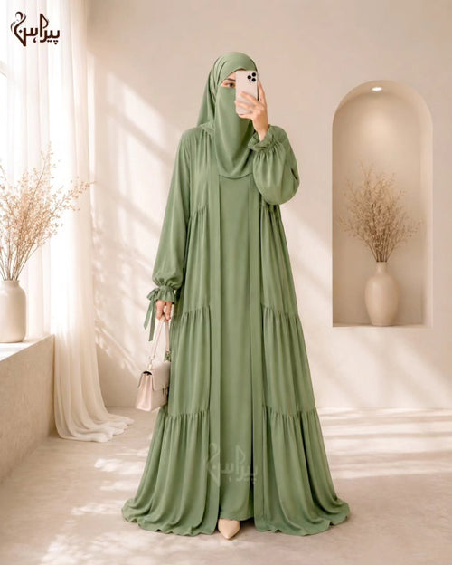 4-Piece Georgette Abaya Set