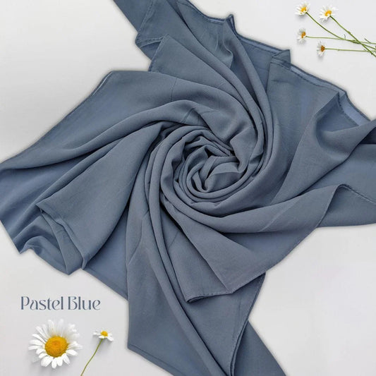 Navy Blue Georgette Chiffon Hijab